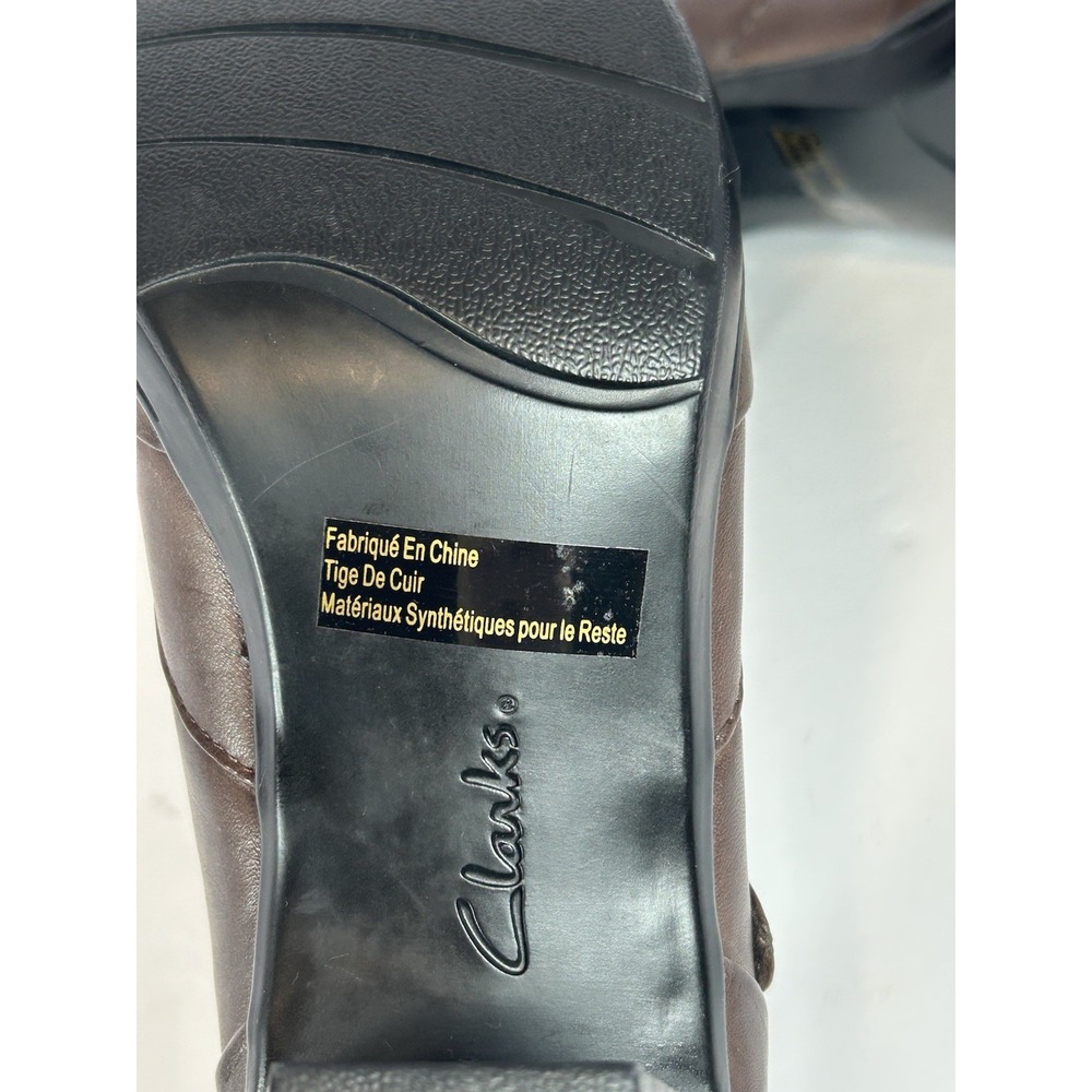 Clarks Bendables 61639 Brown Mary Jane Block Heel Buckle Women's Size 7M - Picture 6 of 8